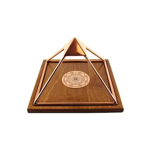 Meru Pyramid Handmade Copper Pyramid with activated Shri Yantra, Charging, Energizing, Feng Shui, Meditation etc. image 10