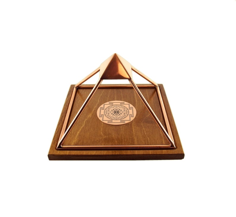 Meru Pyramid Handmade Copper Pyramid with activated Shri Yantra, Charging, Energizing, Feng Shui, Meditation etc. image 10
