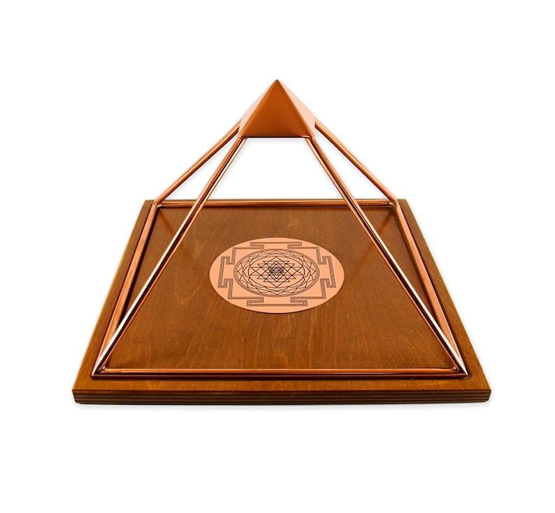 Meru Pyramid Pirámide de cobre hecha a mano con Shri Yantra activado, carga, energización, Feng Shui, meditación, etc. imagen 8