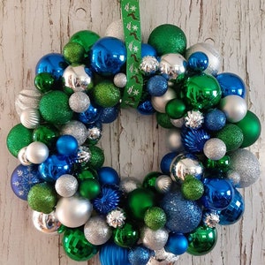 Light blue outlet ornament balls