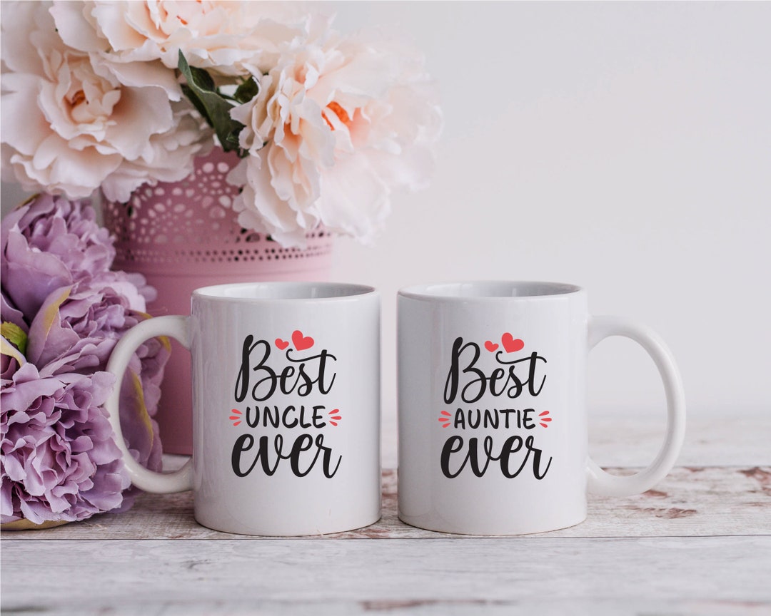 Best Uncle Ever and Best Auntie Ever Gift Mug, Uncle Mug, Auntie Mug ...