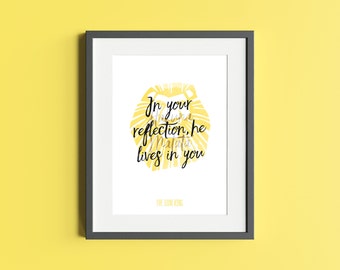 Lion King - Musical Theatre Quote Print - Double Quote
