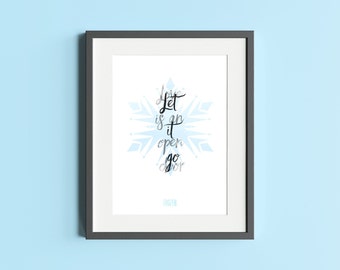 Frozen - Musical Quote Print - Double Quote