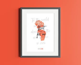 Hadestown - Musical Quote Print - Double Quote