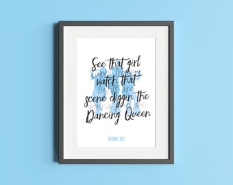 Mamma Mia - Musical Quote Print - Double Quote