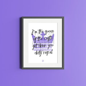 Six - Musical Theatre Quote Print - Double Quote