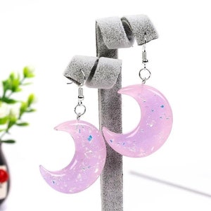 Dangle Moon Earrings