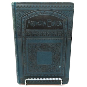 Antique 1890 “Grandfather’s Chair” by Nathaniel Hawthorne Arlington Edition, Historic Inscription