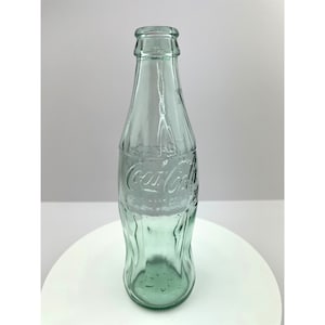Vintage Coca Cola Bottle, 1994 Coke Holiday Greetings Green Glass Hobble Skirt