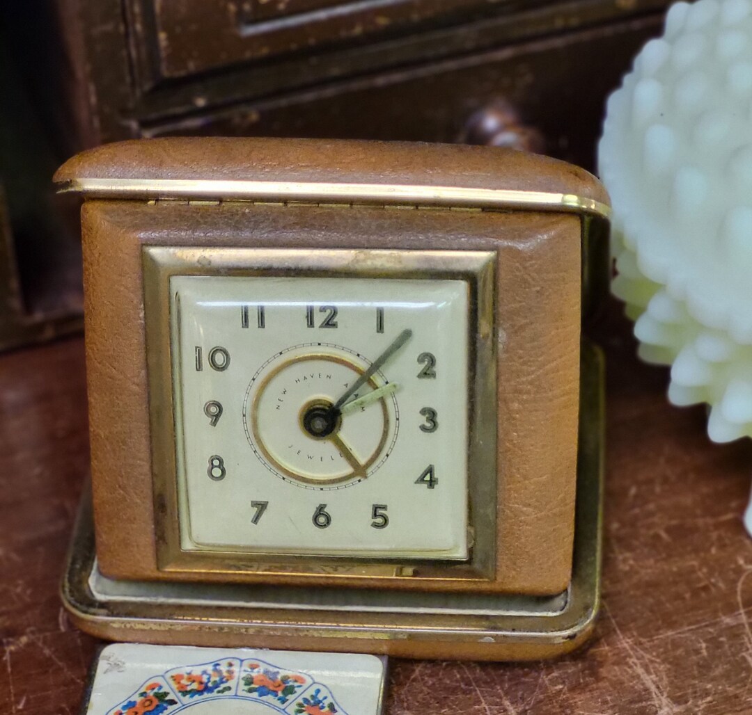 Vintage new Haven Travel Alarm Clock Vintage Etsy