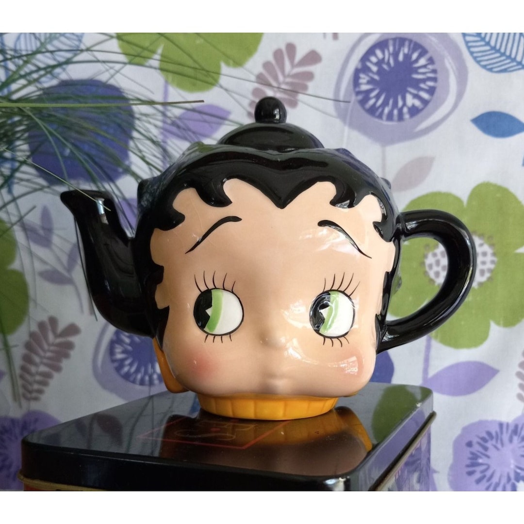 Betty Boop Teapot by Vander Small Decorative Retro Cartoon Etsy