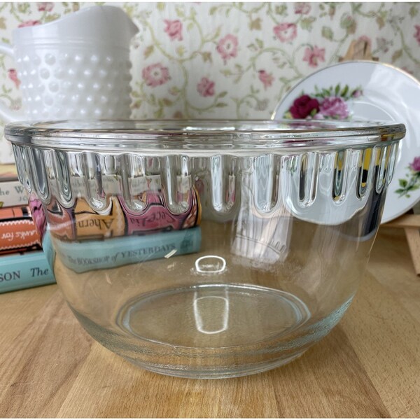 Heavy Glass Bowls Etsy