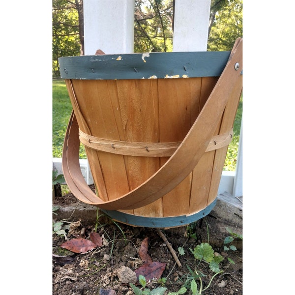 Wooden Bushel Baskets Etsy