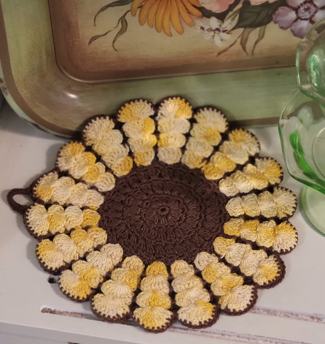 Vintage Crocheted Handmade Trivets Vintage Handmade Etsy