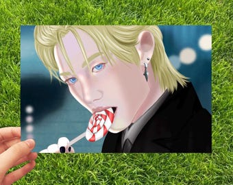 skz felix kpop art print