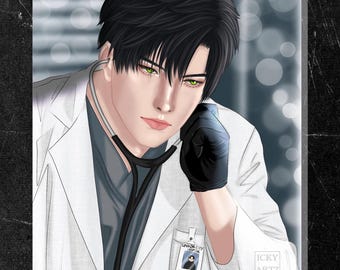 patient pov doctor zayne lads art print