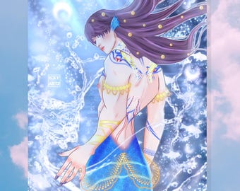 lads rafael merman art print