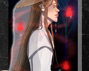 xie lian + little ghost fire art print