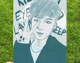 xhs sketch jun han kpop