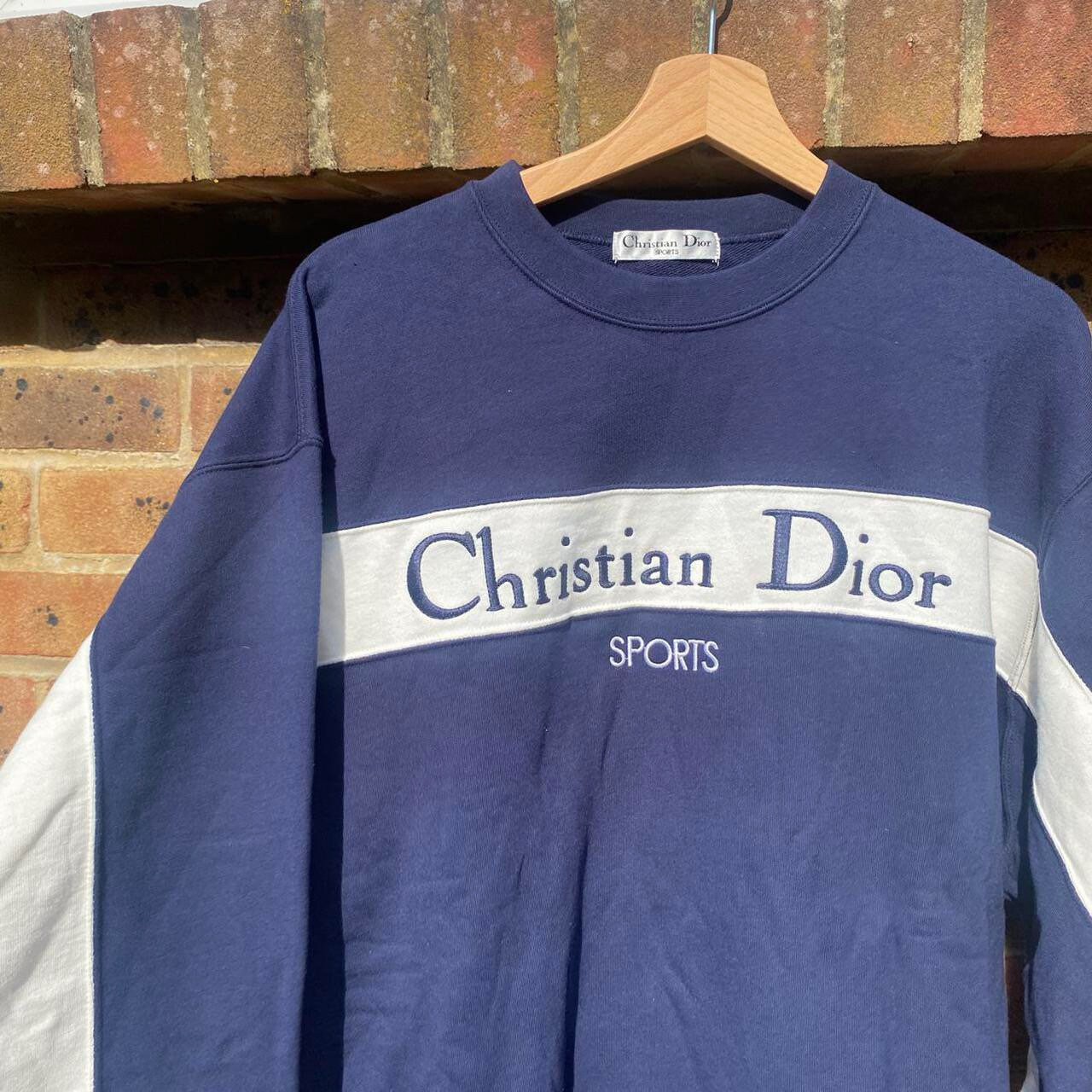 vintage christian dior sports sweatshirt