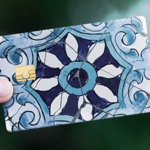 Skin per carte di credito "Mosaico blu"