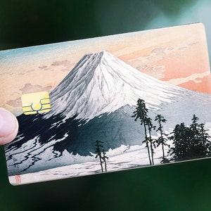 Diseño de tarjeta de crédito "Montaña japonesa"