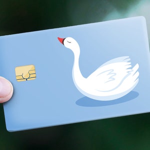 Kreditkartensocke ""Cute Swan"""