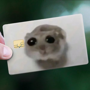 Diseño de tarjeta de crédito "Hamsti / Sad Hamster"