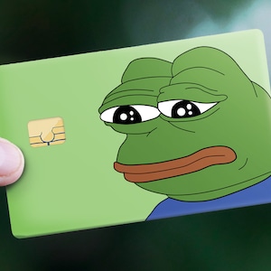 Diseño de tarjeta de crédito "Sad Pepe"