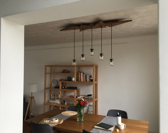 Teak Wood Jar Ceiling Lamp (Only CAD and Drawings)