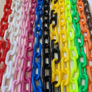 Goat Collars - 18&quot; Plastic Chain Collars (1.5&quot; Links) - 15 pack! BEST VALUE!!!