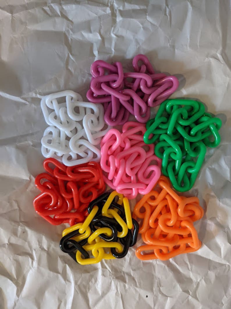 Goat Collars 24 Plastic Chain Collars 1.5 Etsy