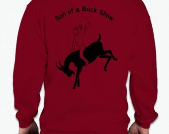 Goat Shirt - Red Zip-Up Hoodie