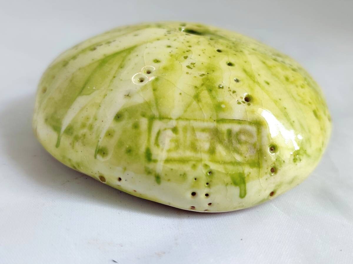 Ceramic Sea Ursin For Home Decor By Handmade in Giens, Oursin de Gift, Blue Azur, Christmas Ornament