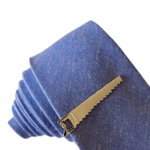 Silver Saw Tie Clip | Unique Tie Clip | Cool Tie Clip | Gifts For Him | Tie Bar | Silver Tie Clip | Tie Clips | Tie Bars | Gifts For Dad