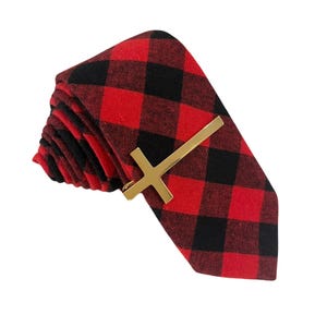 Gold Cross Tie Clip | Men&#39;s Tie Bar
