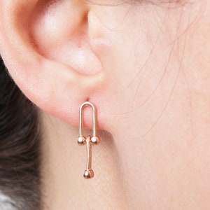 Link Earrings,  Chain Earrings, Minimalist Link Earrings, Everyday Earrings, Statement Earrings, Dangle Earrings, Kendall Jenner Earrings