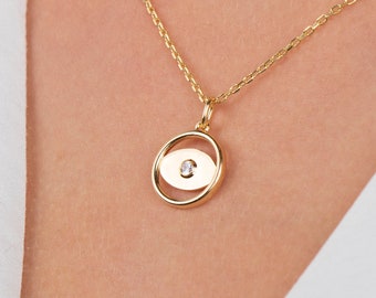 Evil Eye Necklace, Dainty Evil Eye, Evil Eye Protection Necklace, Gift For Her, Gift For Daughter