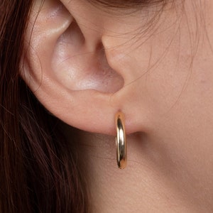 gold hoop earrings