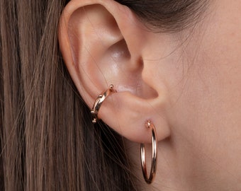 Spike Ear Cuff: Dainty 14k Gold Vermeil Sterling Silver No Piercing Conch Earring