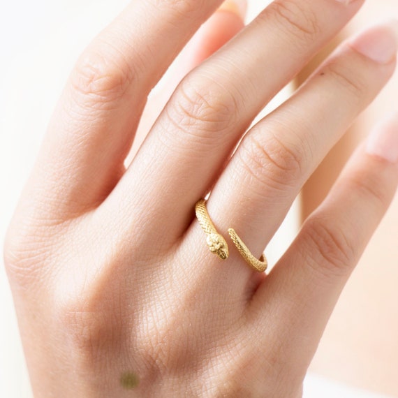 Dainty snake ring cheap