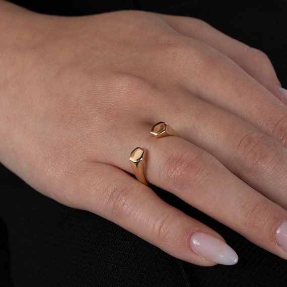Gold Hexagon Ring, Honeycomb Ring, Wrap Around Ring, Adjustable Ring, Dainty Ring, Geometric Ring