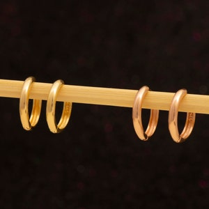 gold hoop earrings