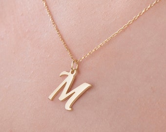 Letter Necklace, Initial Necklace, Custom necklace, Gold Letter Necklace, Gift For Her