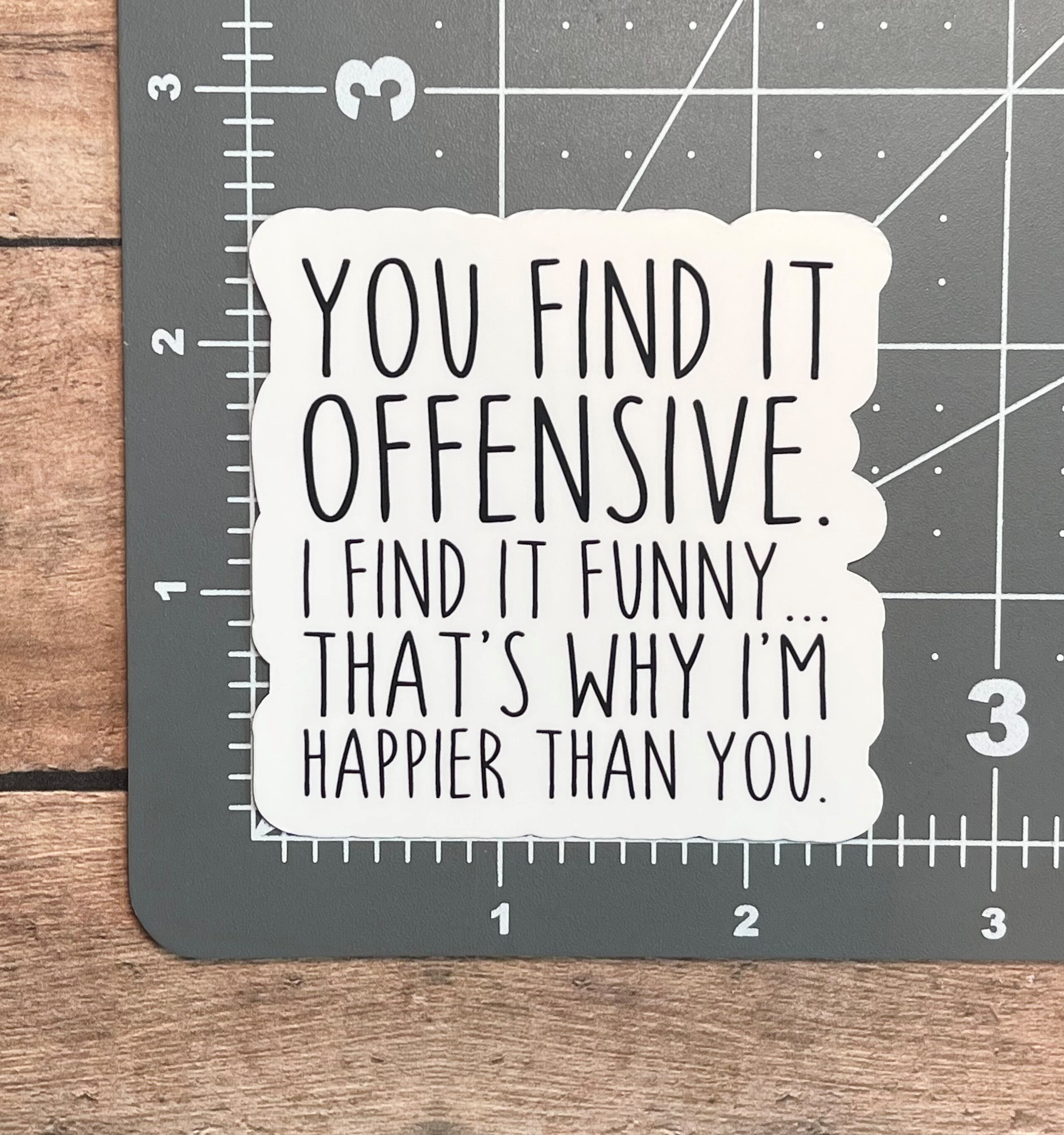 Offensive Funny Stickers Sarcasm Stickers Sarcastic Etsy