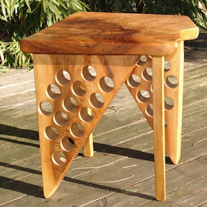 Walnut Wood and Gold Coffee table, sculpture / furniture (SOLD - new items available)