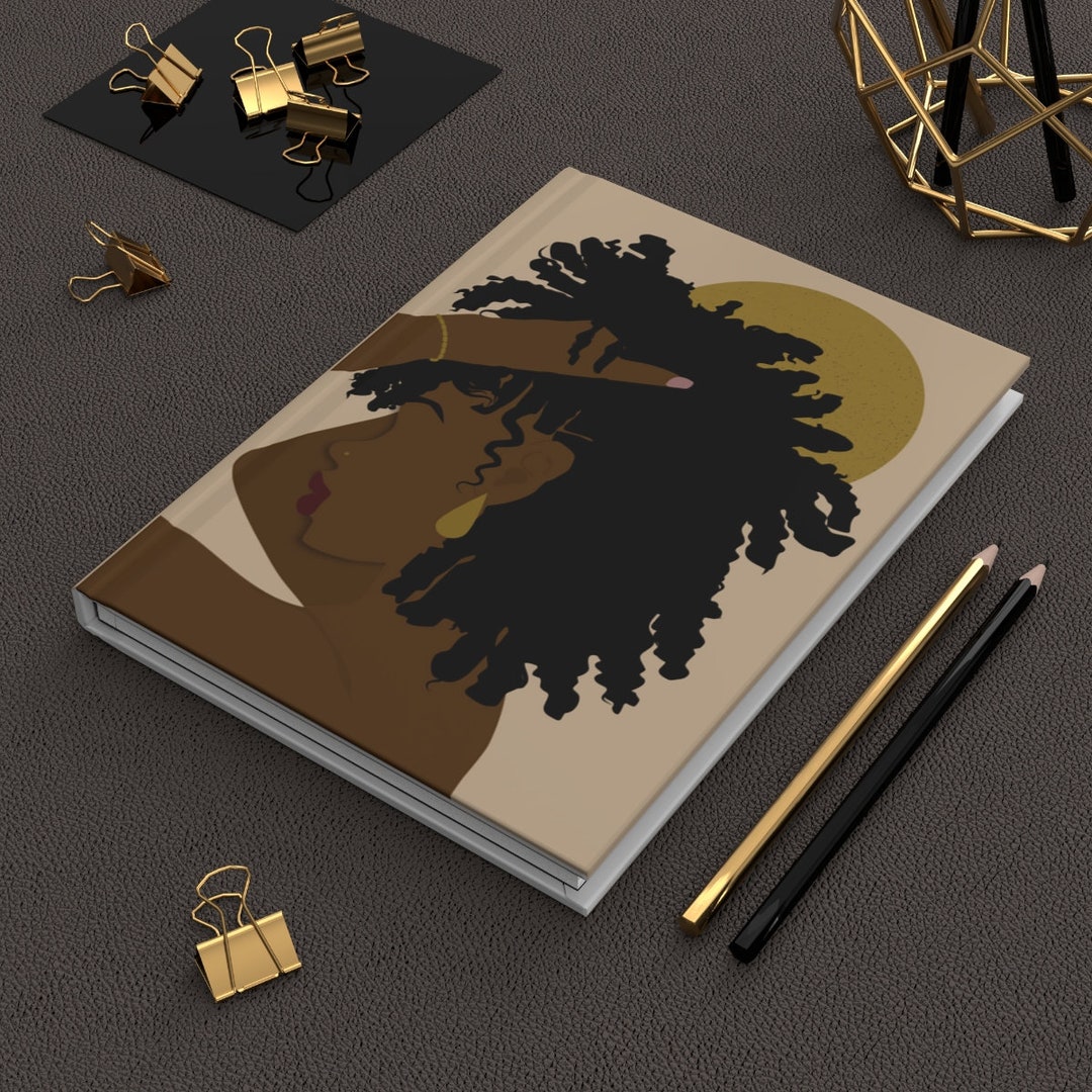Black Woman Journal, Hardcover Journal,ruled Line, Gratitude Journal ...