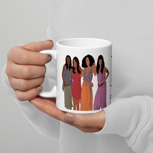 Caneca de programa de TV &quot;Namoradas&quot;, caneca clássica de TV dos anos 90, caneca preta clássica de programa de TV, 11 oz, 15 oz, 20 oz, presentes de Natal, caneca branca brilhante, presente de aniversário