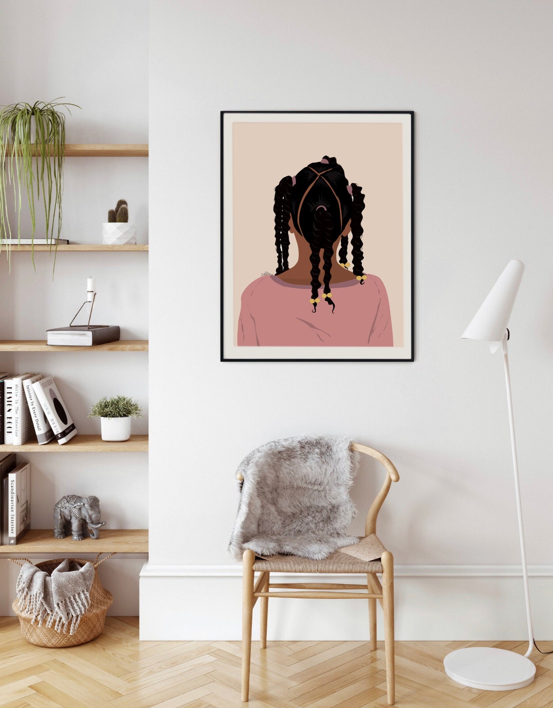 Little Black Girl Art Black Girl Art Printable Wall Art Etsy
