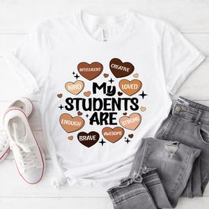 Meine Schüler sind Png, schwarze Kinder Png-Kunst, positive Affirmationen, Lehrer Png, Geschenk für Lehrer, schwarze Geschichte PNG, digitaler Download